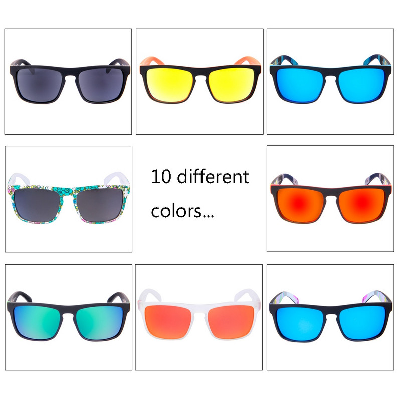 Queshark Ochelari de soare colorați pentru ciclism Ochelari polarizați pentru bicicletă rutieră Sport Drumeții Ochelari de călărie Protecție UV Ochelari pentru bicicletă