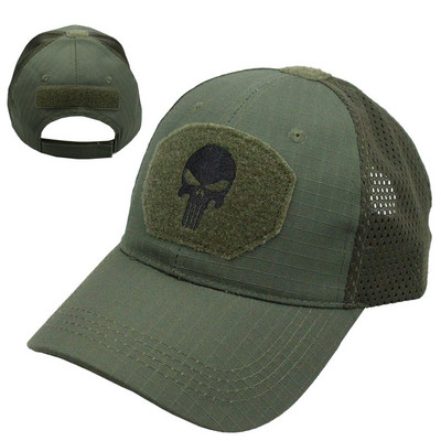 Karinės kaukolės beisbolo kepurės kamufliažinės taktinės armijos kovinės dažasvydžio krepšinio futbolo reguliuojamos vasaros kepurės nuo saulės vyrams, moterims