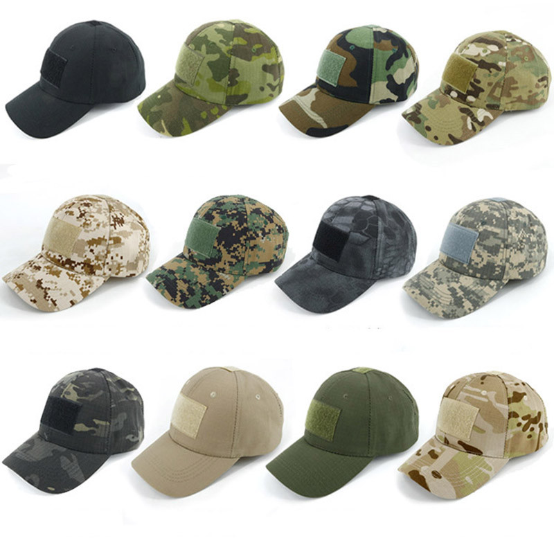HAN WILD Lauko sportinės kepuraitės Kamufliažinė kepurė beisbolo kepuraitės Paprastumas Tactical Military Army Camo Medžioklės kepuraitės Unisex