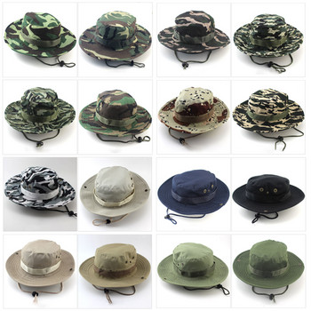 Καμουφλάζ Tactical Cap Boonie Military Hats Army Caps Κυνήγι Υπαίθρια Πεζοπορία Ψάρεμα Sun Protector Fisherman Cap