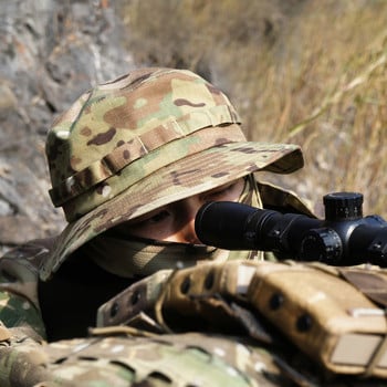 Военна тактическа шапка Мъжка камуфлажна шапка Boonie Слънцезащитен протектор На открито Пейнтбол Страйкбол Армейска тренировка Риболов Лов Туристическа шапка