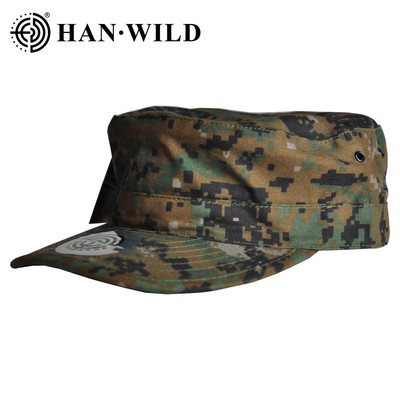 HAN WILD Șepci de camuflaj tactice Airsoft Pescuit Bărbați Soldați din SUA Şapcă de baseball Armată de luptă Vânătoare Pălării plate unisex Paintball