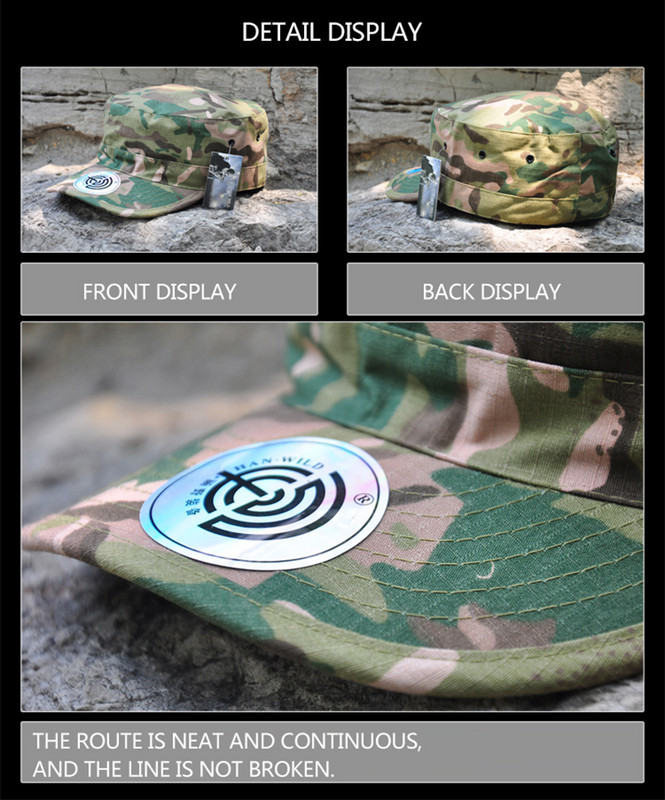 HAN WILD Șepci de camuflaj tactice Airsoft Pescuit Bărbați Soldați din SUA Şapcă de baseball Armată de luptă Vânătoare Pălării plate unisex Paintball