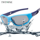 TWTOPSE 100% protecție UV ochelari de soare sport polarizați pentru copii, anti-UV TR90, ciclism, bicicletă, ochelari de bicicletă, ochelari pentru cadou băiat și fată