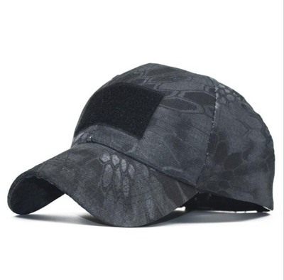 Şapcă militară tactică Sport în aer liber, cu dungi Snapback, șapci militare, pălărie de camuflaj, șapcă de baseball, neagră, Kryptek Multicam, pentru vânătoare.