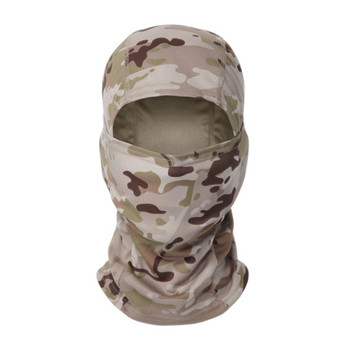 Тактическа камуфлажна балаклава маска за цялото лице CS Wargame Army Hunting Cycling Sports Helmet Liner Cap Military Multicam CP Scarf