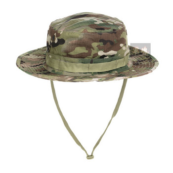 Multicam Boonie Hat Camo Военна ловна шапка На открито Туризъм Риболов Слънцезащитен протектор Fisherman Tactical Men Army Camo шапки