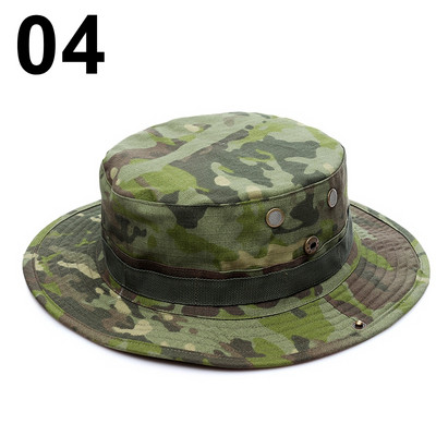 Multicam Boonie Hat Camo Karinė medžioklės kepurė lauke Žygiai Žvejyba Apsauga nuo saulės Žvejo taktinė vyrų armijos Camo kepurės