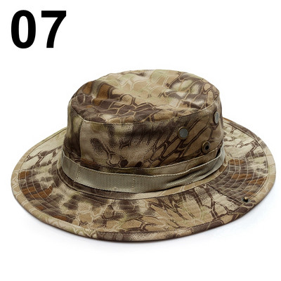 Multicam Boonie Hat Camo Karinė medžioklės kepurė lauke Žygiai Žvejyba Apsauga nuo saulės Žvejo taktinė vyrų armijos Camo kepurės