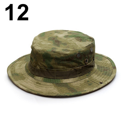 Multicam Boonie Hat Camo Karinė medžioklės kepurė lauke Žygiai Žvejyba Apsauga nuo saulės Žvejo taktinė vyrų armijos Camo kepurės