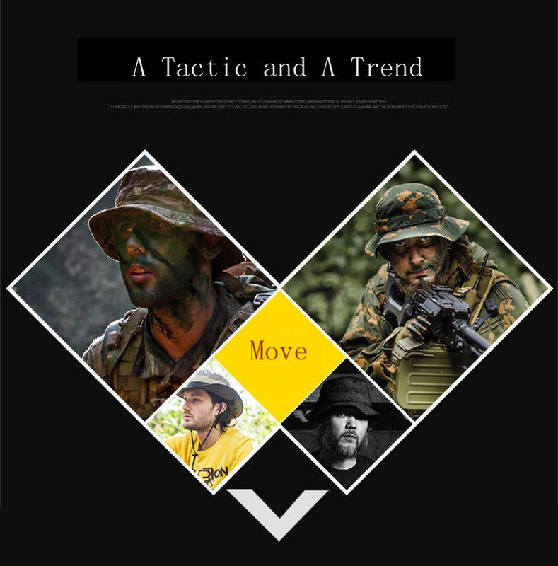 Multicam Boonie Hat Camo Karinė medžioklės kepurė lauke Žygiai Žvejyba Apsauga nuo saulės Žvejo taktinė vyrų armijos Camo kepurės