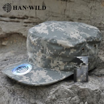 HAN WILD Tactical Hunting Caps Καμουφλάζ Καπέλο Άντρες Στρατιώτες Combat Army καπέλο μπέιζμπολ Unisex Επίπεδα καπέλα Paintball Στρατιωτικό καπέλο