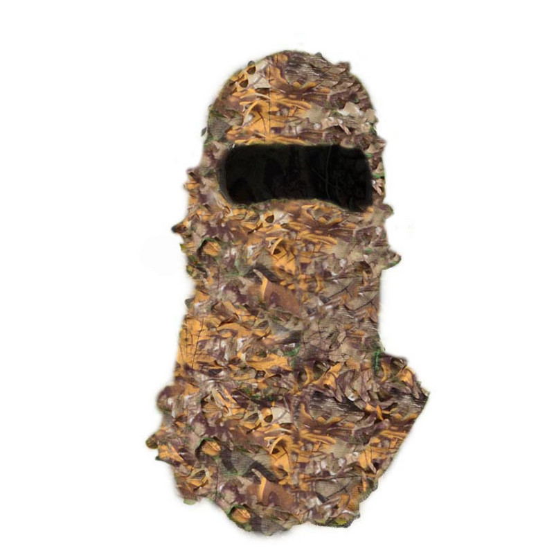 Căciuli de vânătoare de camuflaj 3D Sniper Bionic Balaclava tactică militară Mască completă Paintball Airsoft Călărie Boonie Army Multicam