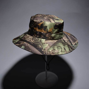 Καμουφλάζ Airsoft Tactical Cap Military Boonie Hat Fisherman Outdoor Sport Κάδος ήλιου Καπέλο Army Men Fishing Πεζοπορία Καπέλο κυνηγιού