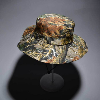 Камуфлажна страйкболна тактическа шапка Военна шапка Boonie Рибарска шапка за спорт на открито Sun Bucket Cap Армейски мъжки риболов, туризъм, ловна шапка
