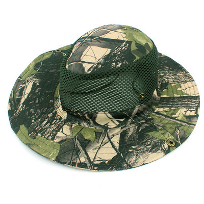 Kamufliažinė Airsoft taktinė kepurė Karinė Boonie Hat Fisherman Outdoor Sport Sun Bucket Cap Armija Vyrai Žvejyba Žygiai Medžioklės Skrybėlė