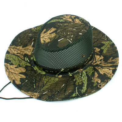 Kamufliažinė Airsoft taktinė kepurė Karinė Boonie Hat Fisherman Outdoor Sport Sun Bucket Cap Armija Vyrai Žvejyba Žygiai Medžioklės Skrybėlė