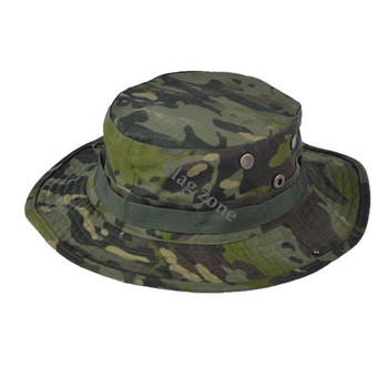 Камуфлажна тактическа шапка Военна шапка Boonie Шапки на американската армия Камуфлажни мъжки спортове на открито Sun Bucket Cap Риболов Туризъм Ловни шапки 60CM