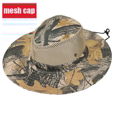 Καμουφλάζ Tactical Cap Military Boonie Καπέλο US Army Caps Camo Ανδρικά Αθλητικά Υπαίθρια Αθλητικά Κουβάς Ήλιου Καπέλα Ψάρεμα Πεζοπορία Καπέλα κυνηγιού 60cm