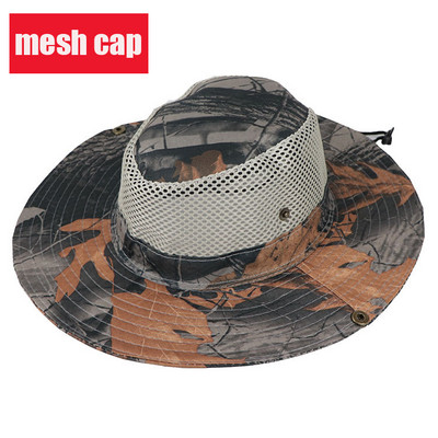 Καμουφλάζ Tactical Cap Military Boonie Καπέλο US Army Caps Camo Ανδρικά Αθλητικά Υπαίθρια Αθλητικά Κουβάς Ήλιου Καπέλα Ψάρεμα Πεζοπορία Καπέλα κυνηγιού 60cm