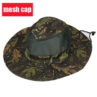 Καμουφλάζ Tactical Cap Military Boonie Καπέλο US Army Caps Camo Ανδρικά Αθλητικά Υπαίθρια Αθλητικά Κουβάς Ήλιου Καπέλα Ψάρεμα Πεζοπορία Καπέλα κυνηγιού 60cm
