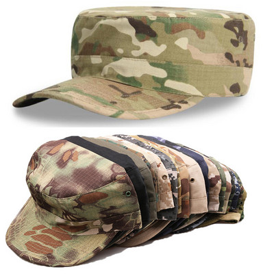 Tactical Blank Plain Camo Fitted Hats Mens Army Military Camo Caps Baseball Desert Digital Camouflage Cap Women Soldier Hat Gear