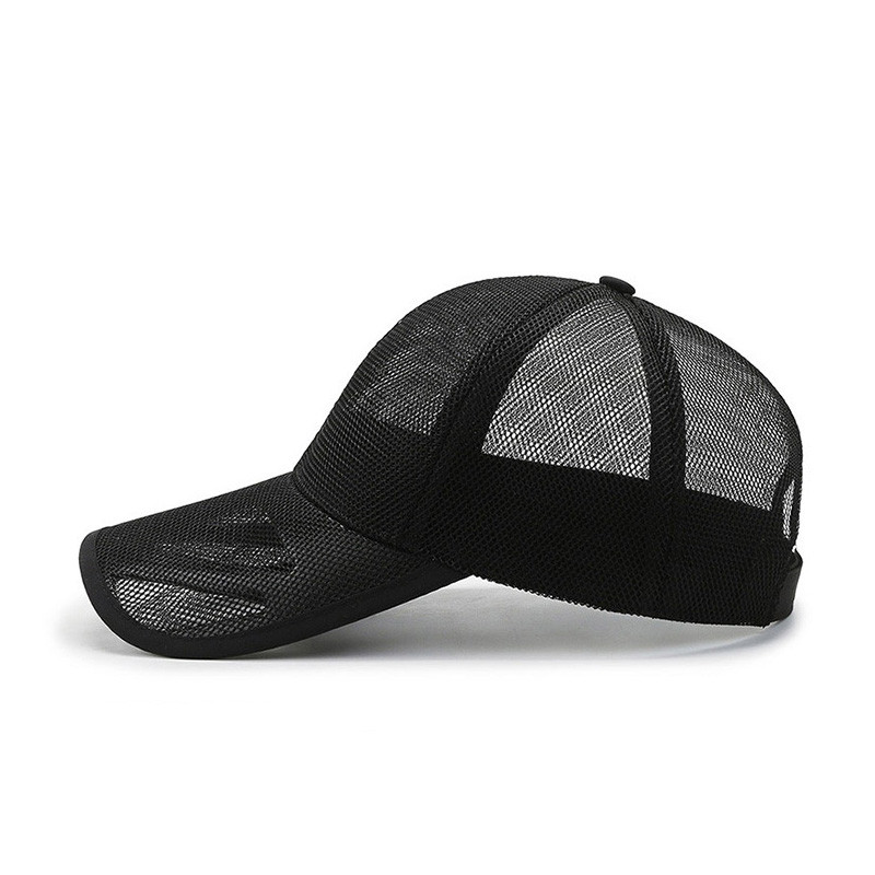 Мъже, жени, лятна пълна мрежеста бейзболна шапка, дишаща, регулируема охлаждаща слънцезащита, мъжка шапка, шапка за спорт на открито, голф, бягане