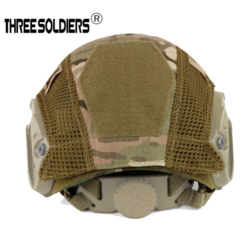 Κάλυμμα κράνους THREE SOLDIERS Camouflage For Outdoor Sport Paintball Fast Helmet Κουκούλα για κράνος FAST MH/PJ