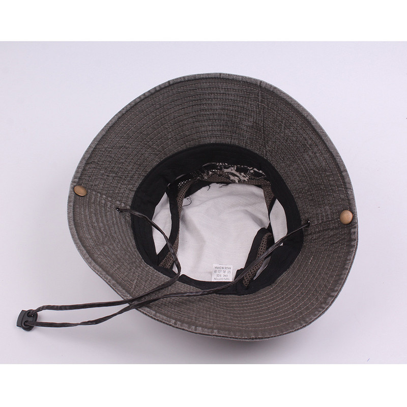 Férfi sapkák pamut nyári napellenző sapka hálós légáteresztő vödörsapkák halászsapka kültéri hegymászó fülke Apa strandsapkája Chapeus