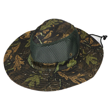 Καμουφλάζ Tactical Cap Military Boonie Καπέλο US Army Caps Camo Ανδρικά Αθλητικά Υπαίθρια Αθλητικά Κουβάς Ήλιου Καπέλα Ψάρεμα Πεζοπορία Καπέλα κυνηγιού 59cm