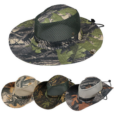 Καμουφλάζ Tactical Cap Military Boonie Καπέλο US Army Caps Camo Ανδρικά Αθλητικά Υπαίθρια Αθλητικά Κουβάς Ήλιου Καπέλα Ψάρεμα Πεζοπορία Καπέλα κυνηγιού 59cm