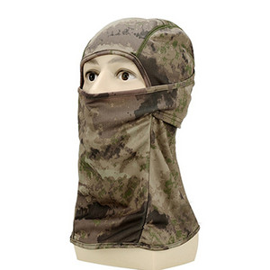 Légáteresztő, gyorsan száradó fényvédő taktikai fejfedő maszk terepszínű vadászsapkák Ghillie öltönyök fejfedő Camo arcmaszkok