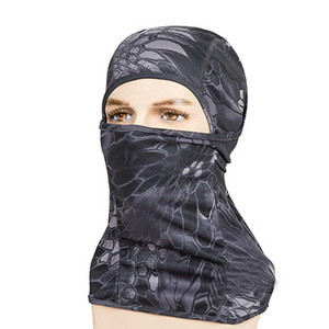 Légáteresztő, gyorsan száradó fényvédő taktikai fejfedő maszk terepszínű vadászsapkák Ghillie öltönyök fejfedő Camo arcmaszkok