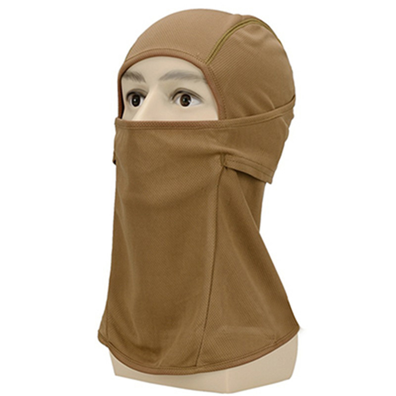 Légáteresztő, gyorsan száradó fényvédő taktikai fejfedő maszk terepszínű vadászsapkák Ghillie öltönyök fejfedő Camo arcmaszkok