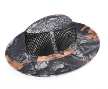 Vasaros žygiai lauke kopti Žvejyba Apsauginis kremas nuo saulės Kvėpuojantis tinklinis tinklelis kibiras Boonie kepuraitė apvalios briaunos karinės kamufliažas, kenkiančios kepurės