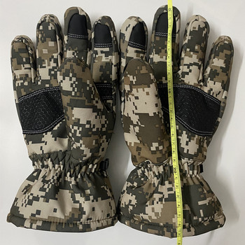 Мъжки зимни ловни ръкавици Камуфлажни тактически работни ръкавици Пълни пръсти Снежни ръкавици за лов на открито Камуфлажно оборудване