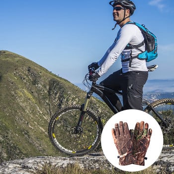 1 ζευγάρι γάντια κυνηγιού Camo Full Finger Gloves Εξοπλισμός παραλλαγής για κυνήγι για το κυνήγι Αξεσουάρ ποδηλασίας