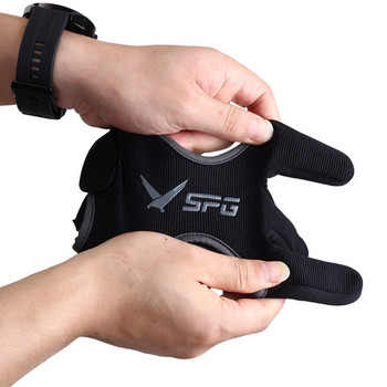 Προστατευτικά γάντια τοξοβολίας με τρία δάχτυλα Προστατευτικό εξοπλισμό τοξοβολίας για αντιολισθητικό στόχο τοξοβολίας που αναπνέει
