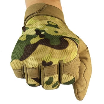 Тактически ръкавици Военно обучение Армейска стрелба Ръкавици с цял пръст Външен еърсофт Лов Колоездене Камуфляжни ръкавици Екипировка