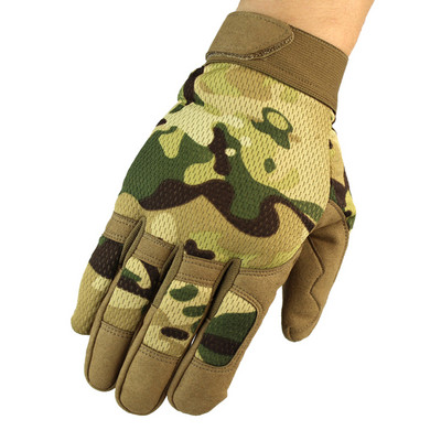 Taktikai kesztyűk Katonai Kiképző Hadsereg Lövés Teljes ujjak Kesztyűk Outdoor Airsoft Vadászat Kerékpározás Camo Kesztyű Felszerelés