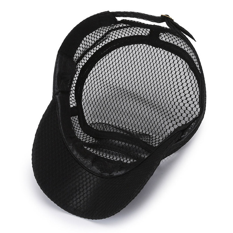 Ljetne muške ljetne šešire Mrežaste vojne kape s ravnim vrhom Snapback Podesiva bejzbol kapa Kadetska vojna muška prozračna kapa za kamiondžije