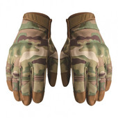 1 pereche de mănuși de camuflaj de vânătoare practice pentru încălzit cu ecran tactil. Mănuși de camuflaj anti-alunecare