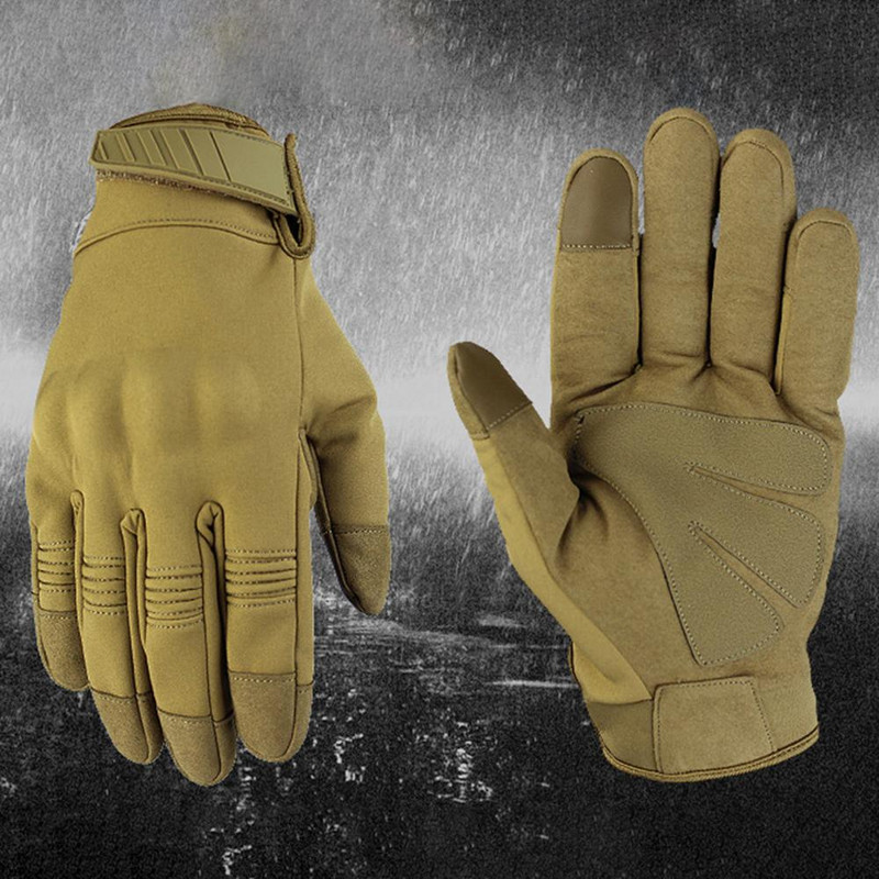 1 pereche de mănuși de camuflaj de vânătoare practice pentru încălzit cu ecran tactil. Mănuși de camuflaj anti-alunecare