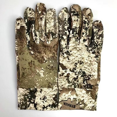 Jahikindad Full Finger Shooting Rattasõidukindad Bionic Camouflage Kiiresti kuivav elastne puuteekraan hingav päikesekaitse