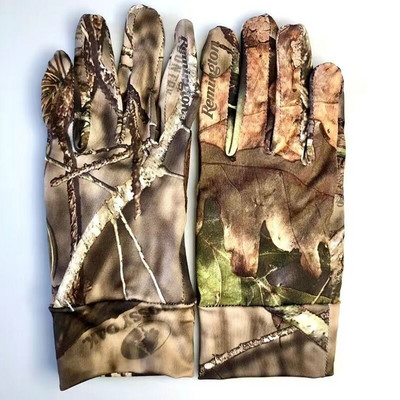 Jahikindad Full Finger Shooting Rattasõidukindad Bionic Camouflage Kiiresti kuivav elastne puuteekraan hingav päikesekaitse
