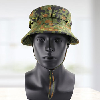 Boonie Hat Military Tactical Bucket Καπέλα για Safari Άντρες Γυναικεία Κυνήγι Ψάρεμα υπαίθριο καμουφλάζ καμουφλάζ βαμβακερό αντηλιακό καπέλο