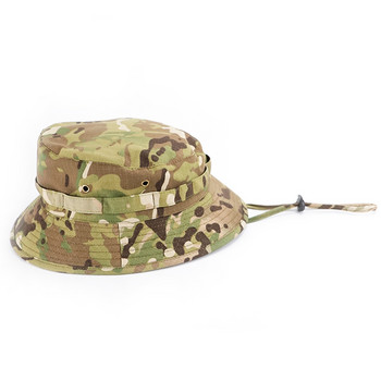 Boonie Hat Military Tactical Bucket Καπέλα για Safari Άντρες Γυναικεία Κυνήγι Ψάρεμα υπαίθριο καμουφλάζ καμουφλάζ βαμβακερό αντηλιακό καπέλο