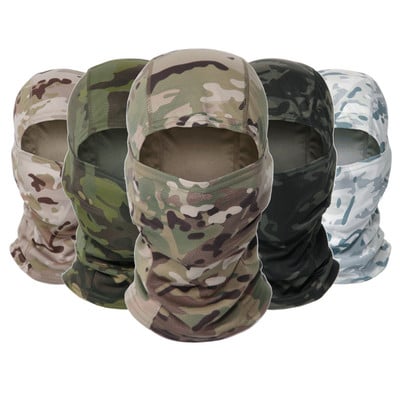 Camouflage Military Tactical Balaclava Scarf Full Face Mask Hunting Ski Cycling Multicam Camo Head Wrap Neck Shied Cover Bandana