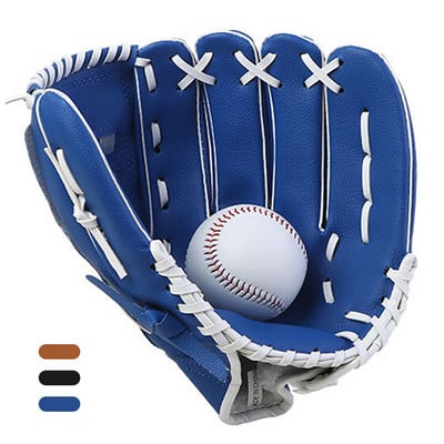 Outdoor Sport Baseball Glove Softball Practice Equipment Size 9.5/10.5/11.5/12.5 Left Hand for Kids/Adults Man Woman Training