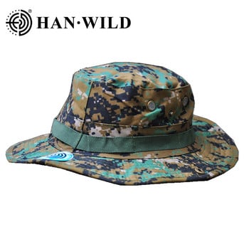 Καμουφλάζ Tactical Cap Military Boonie Καπέλο US Army Caps Camo Ανδρικά Αθλητικά Υπαίθρια Αθλητικά Κουβάς Ήλιου Καπέλα Ψάρεμα Πεζοπορία Καπέλα κυνηγιού 59cm